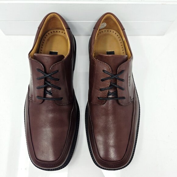 Ecco Holton Leather Shoes Mens 7 - 7.5 EU 41 Brown Oxford Dress Lace Up Casual main image 8
